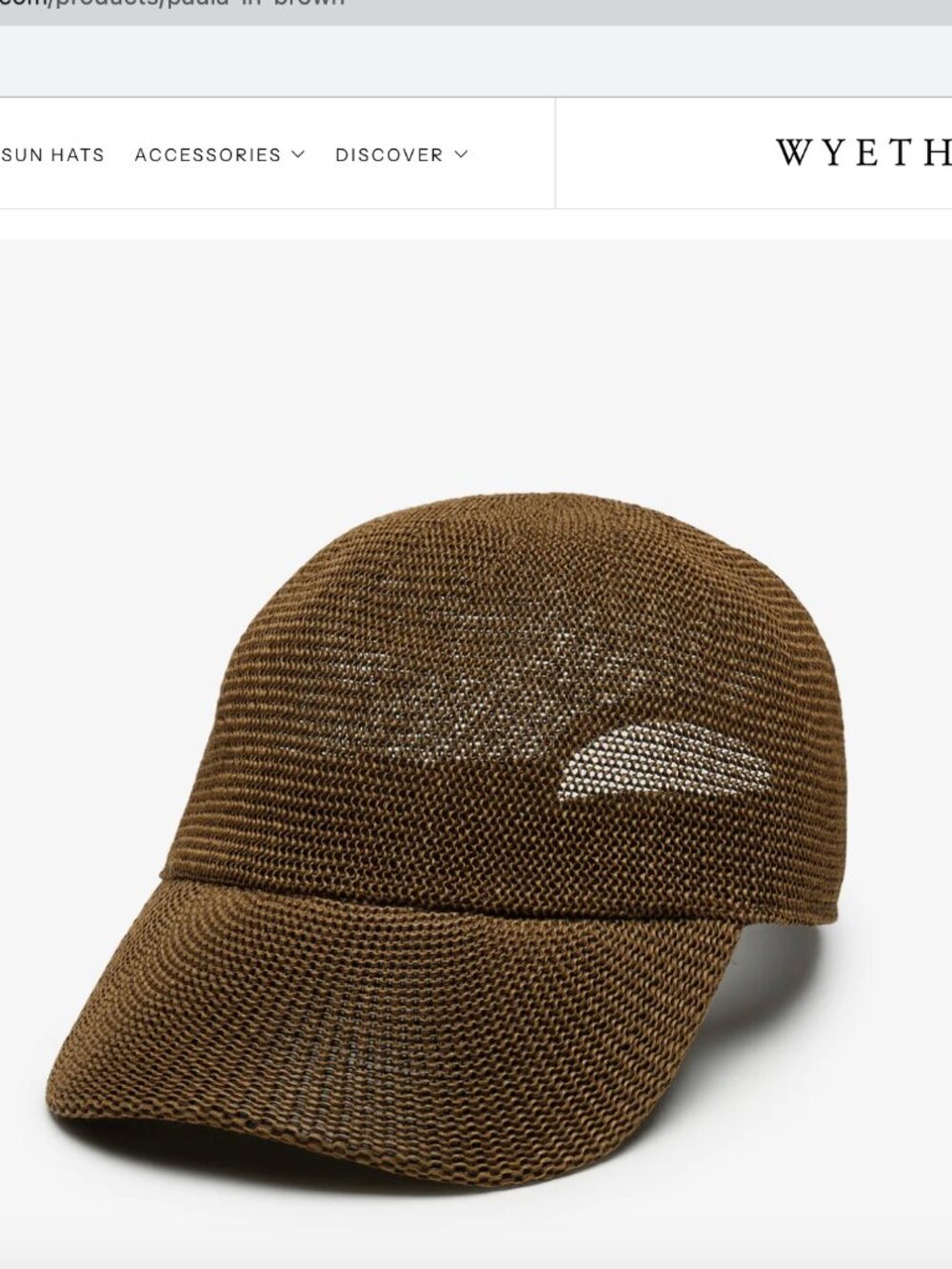 Wyeth Paula Mesh Packable Bastball Hat